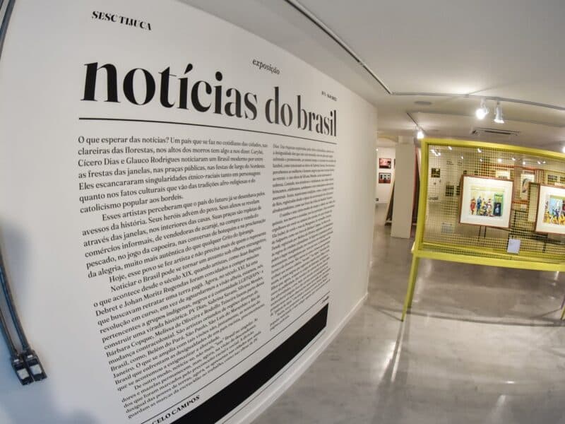 Exposição “Notícias do Brasil” chega ao Sesc Grussaí